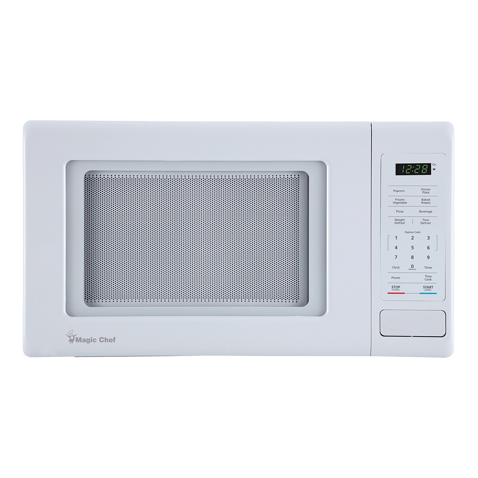 Magic Chef 0.9-Cu. Ft. 900W Digital Touch Countertop Microwave, White (MC99MW)