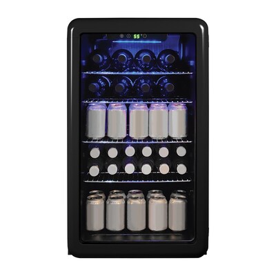 Magic Chef MCB34CHB 3.4-Cu. Ft. Retro Beverage Cooler, Black