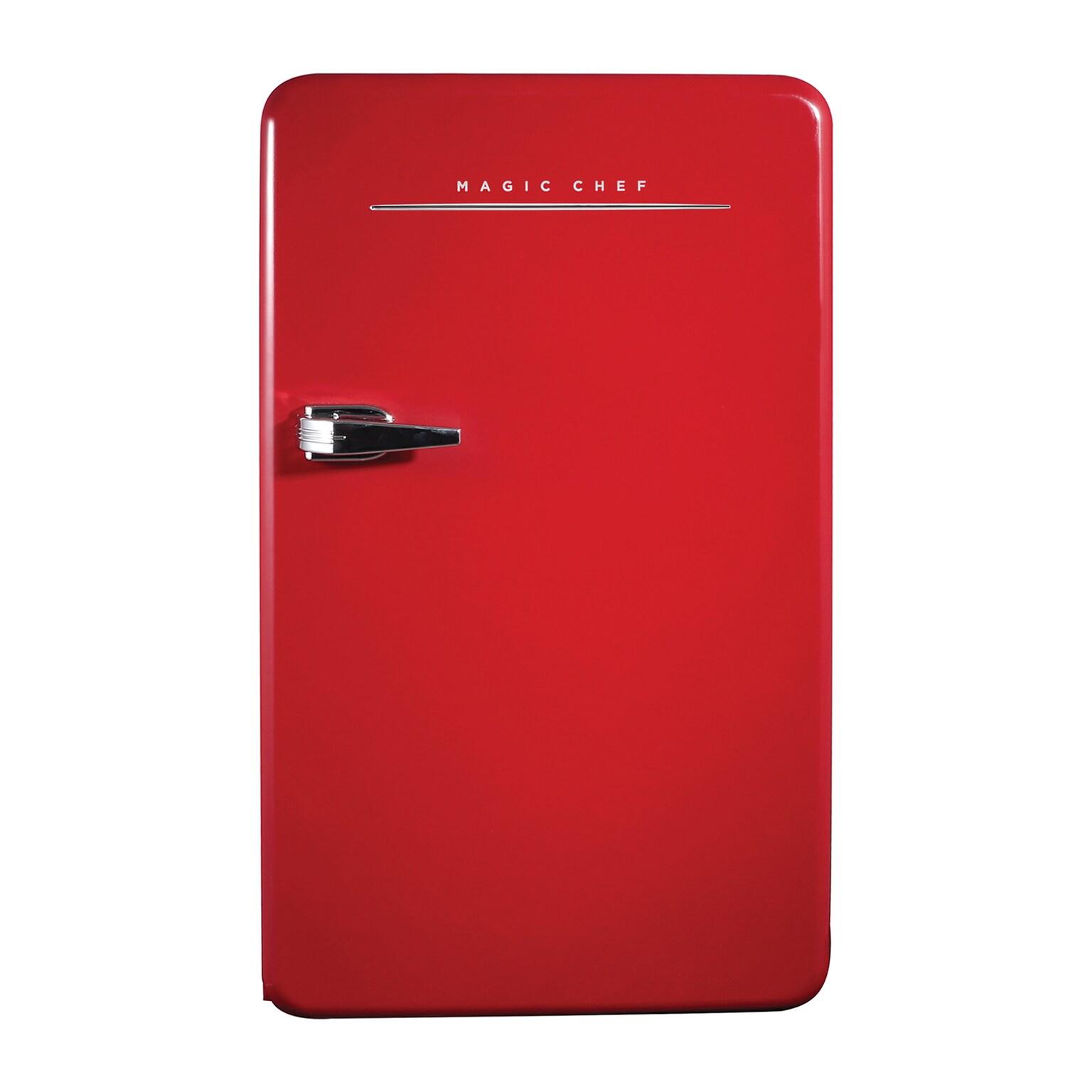 Magic Chef MCR32CHR 3.2-Cu. Ft. Retro Mini Fridge with Manual Defrost, Red