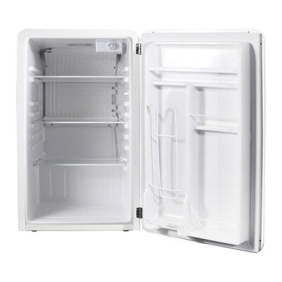 Magic Chef MCR32CHW 3.2-Cu. Ft. Retro Mini Fridge with Manual Defrost, White