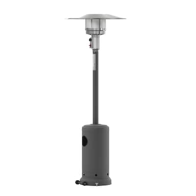 Flash Furniture Sol Propane Patio Outdoor Heater, 40,000 BTU, Slate Gray (NANHSSAGHGY)