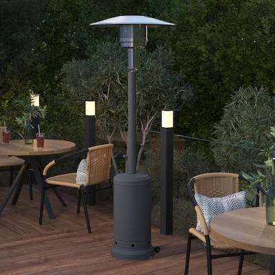 Flash Furniture Sol Propane Patio Outdoor Heater, 40,000 BTU, Slate Gray (NANHSSAGHGY)
