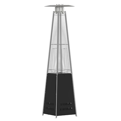Flash Furniture Sol Propane Patio Outdoor Heater, 42,000 BTU, Black (NANFSDC02BK)