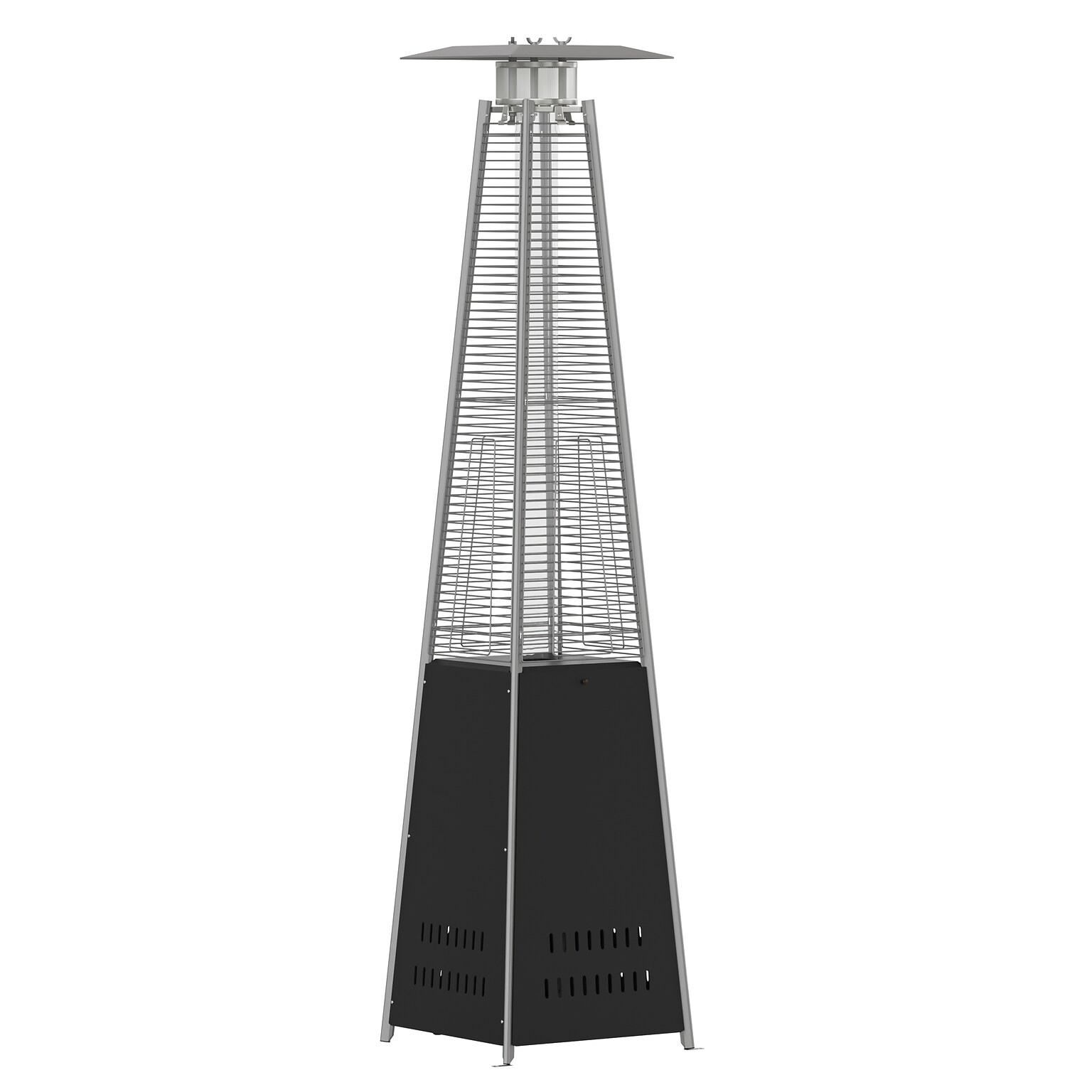 Flash Furniture Sol Propane Patio Outdoor Heater, 42,000 BTU, Black (NANFSDC02BK)