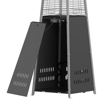 Flash Furniture Sol Propane Patio Outdoor Heater, 42,000 BTU, Black (NANFSDC02BK)