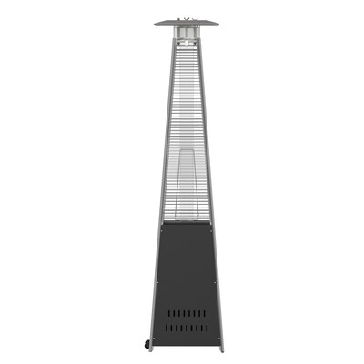 Flash Furniture Sol Propane Patio Outdoor Heater, 42,000 BTU, Black (NANFSDC02BK)
