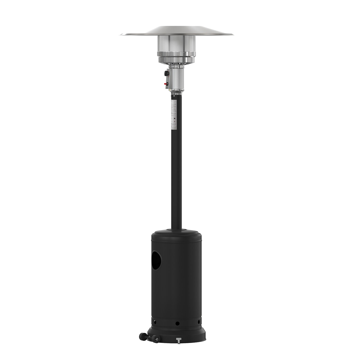Flash Furniture Sol Propane Patio Outdoor Heater, 40,000 BTU, Black (NANHSSAGHBK)