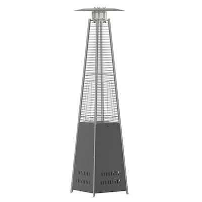 Flash Furniture Sol Propane Patio Outdoor Heater, 42,000 BTU, Slate Gray (NANFSDC01GY)