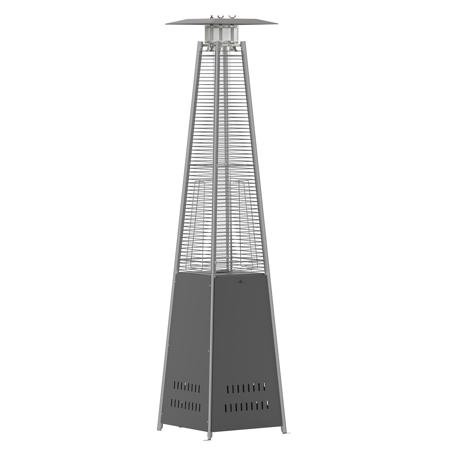 Flash Furniture Sol Propane Patio Outdoor Heater, 42,000 BTU, Slate Gray (NANFSDC01GY)