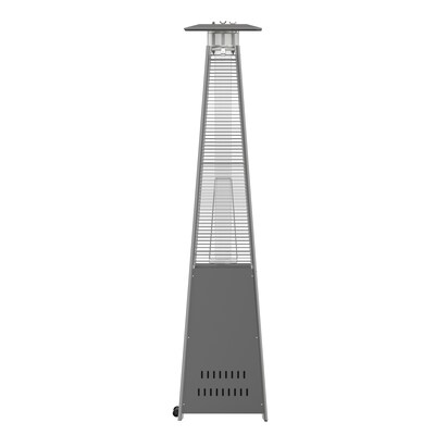 Flash Furniture Sol Propane Patio Outdoor Heater, 42,000 BTU, Slate Gray (NANFSDC01GY)