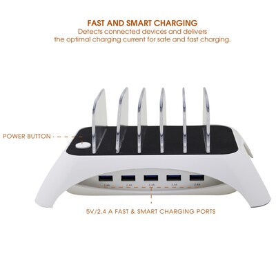 Trexonic USB-A Charging Station, White (936105167M)