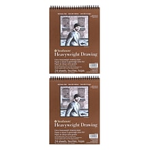 Strathmore Heavyweight Drawing Paper 8 in. x 10 in. pad of 24 sheets [Pack of 2](PK2-400-208-1)