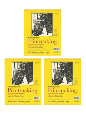 Strathmore Printmaking Paper Pads 8 in. x 10 in. 40 sheets [Pack of 3](PK3-333-8)