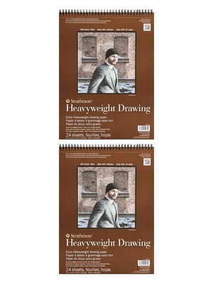 Strathmore Heavyweight Drawing Paper 11 in. x 14 in. pad of 24 sheets [Pack of 2](PK2-400-211-1)
