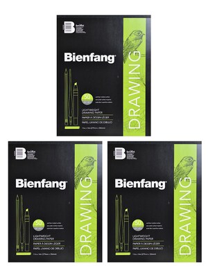Bienfang 501 Giant Drawing Paper Pad 11 in. x 14 in. pad of 50 [Pack of 3](PK3-R230730)