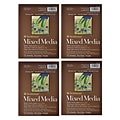 Strathmore 400 Series Mixed Media Pads, 6 in. x 8 in., 15 Sheets, 4/Pack (PK4-462-106)