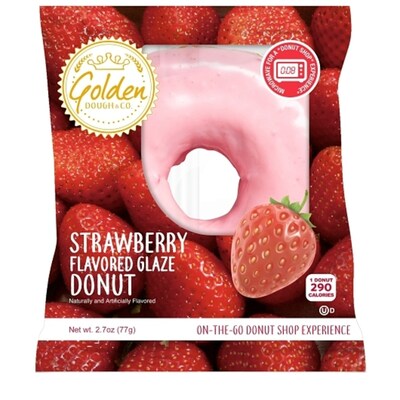 Golden Dough Strawberry Glazed Donut, 2.7 Oz. (307-00395)