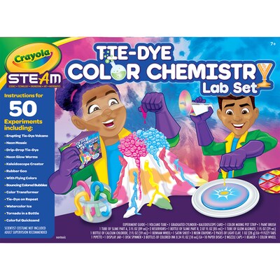 Crayola Tie-Dye Color Chemistry Lab Set, 47 Pieces (BIN747487)