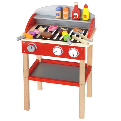 Learning Advantage Grill Playset with 18 Different Foods and Utensils (CTU50983)