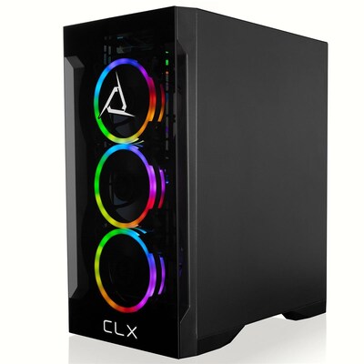 CLX SET TGMSETRTU2B01BM Gaming Desktop Computer, AMD Ryzen 7 7700X, 32GB Memory, 1TGB SSD, 4TB HDD