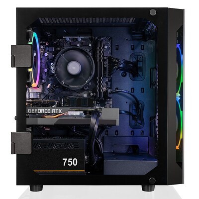 CLX SET TGMSETRTA3502BM Gaming Desktop Computer, AMD Ryzen 7 5700X, 16GB Memory, 1TGB SSD, 2TB HDD