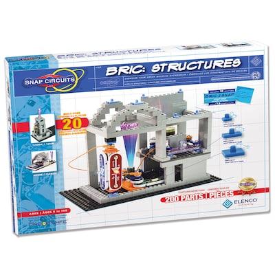 Elenco Snap Circuits Bric, Structures, 200 Pieces (EE-SCBRIC1)