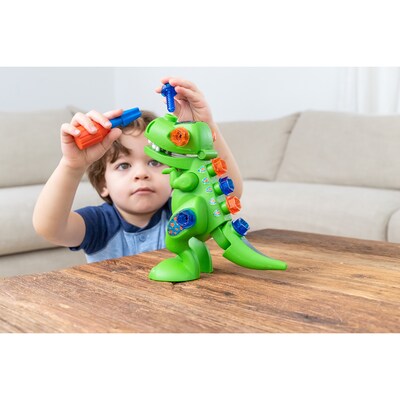 Educational Insights Design & Drill T-Rex STEM Toy, 13-Pieces (EI-4137)