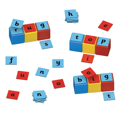 Geomag Magicube Word Building Set, Recycled, 55 Pieces (GMW258)