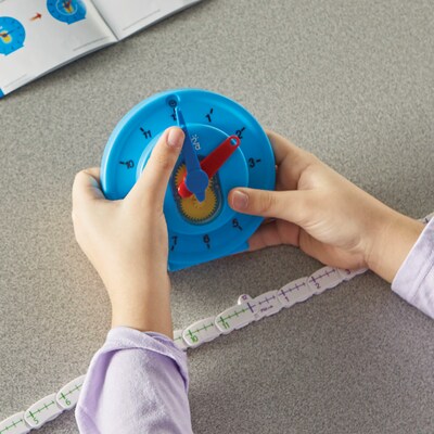 Hand2Mind NumberLine Clock: Deluxe Set of 6 (HTM93410)