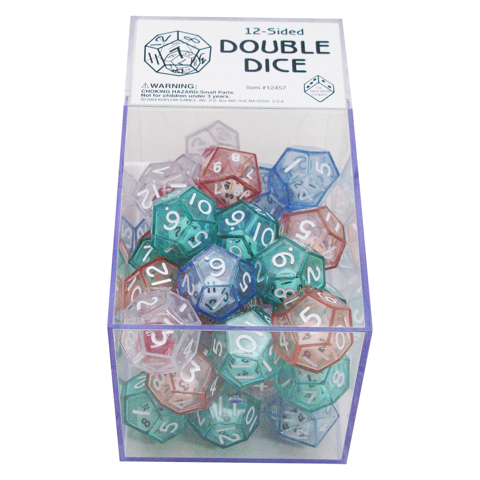 Koplow Games 12-Sided Double Dice, Box of 40 (KOP12602)