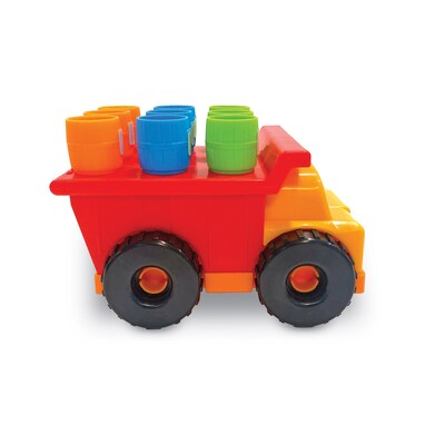 Learning Resources Tony the Peg Stacker Dump Truck, 10 Pieces/Pack (LER9133)