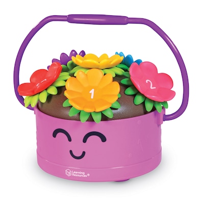 Learning Resources Poppy the Count & Stack Flower Pot, 15 Pieces (LER9134)