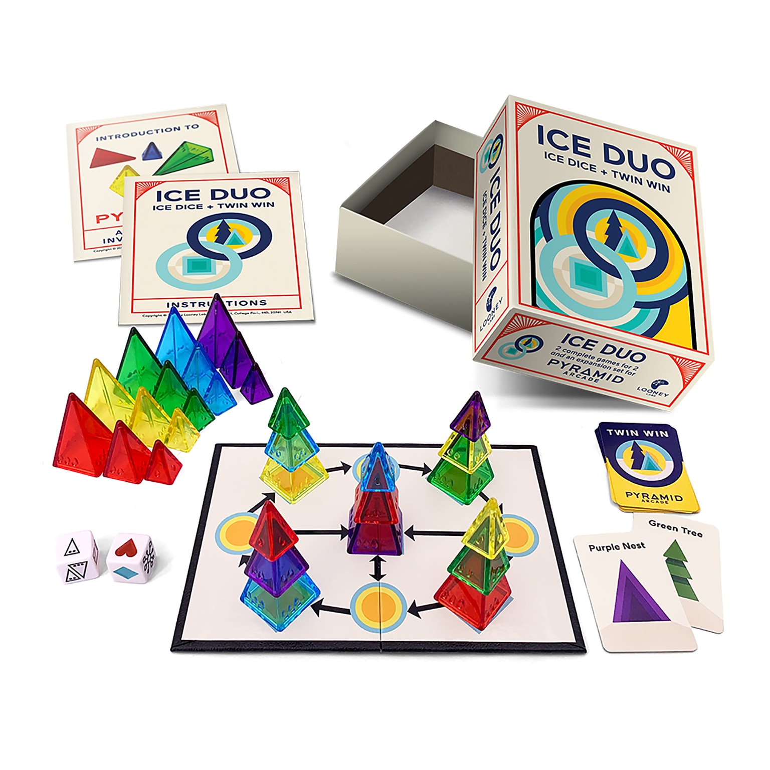 Looney Labs Ice Duo - A Pair of Very Different Two-Player Games (LLB109)