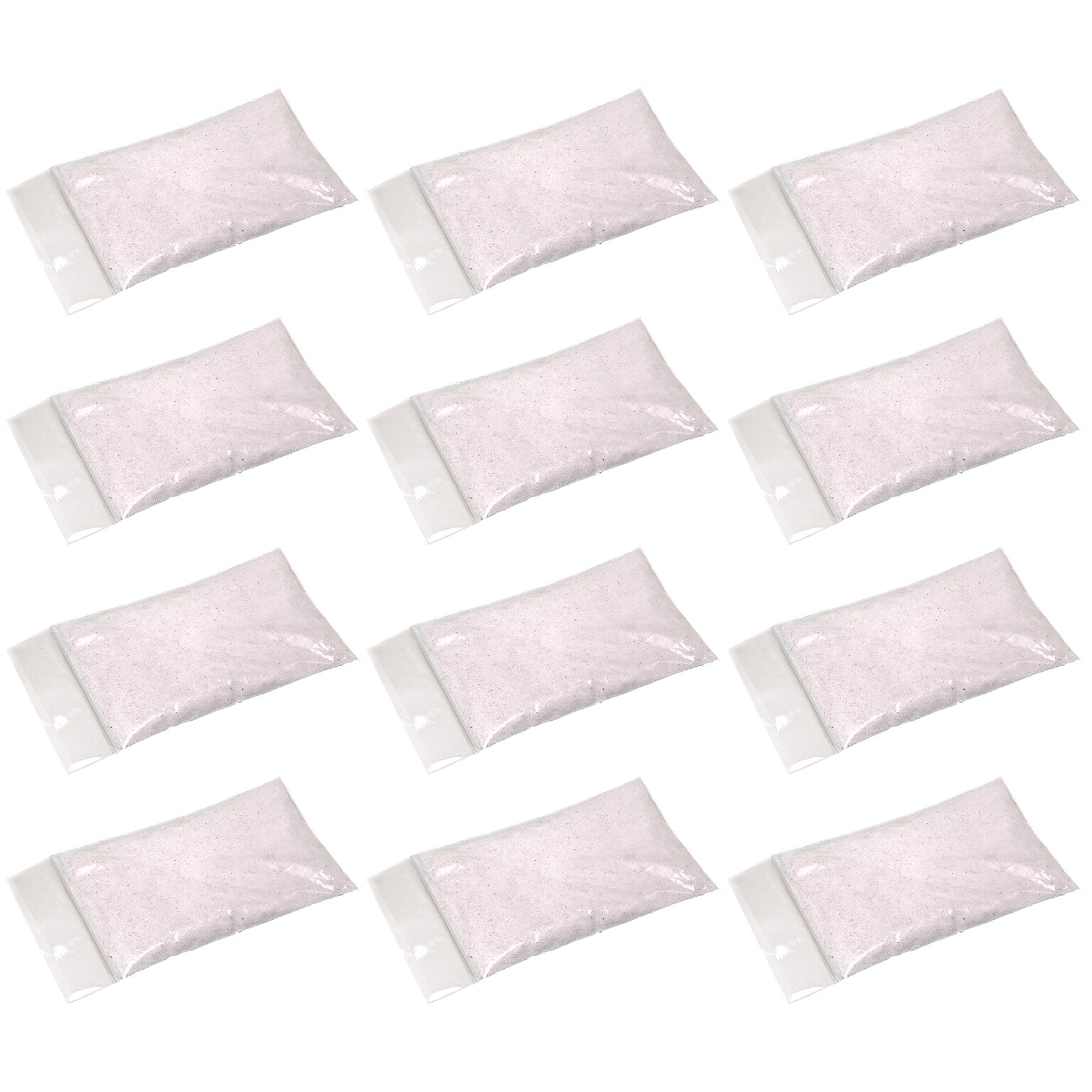 Sensory Playtivity Silica-Free Sensory Sand, White, 1 lb Per Pack, 12 Packs (PC-2024-12)