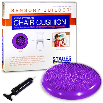 Stages Learning Materials Sensory Builder: Wiggle Cushion, Purple, Seating (SLM803)