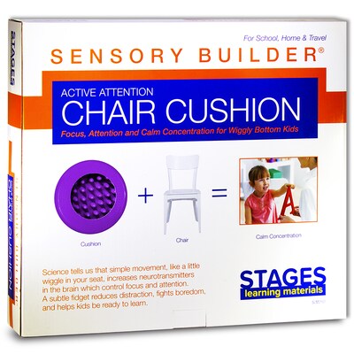 Stages Learning Materials Sensory Builder: Wiggle Cushion, Purple, Seating (SLM803)