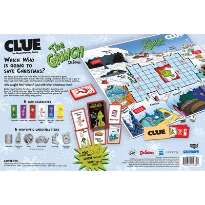 CLUE The Grinch Mystery Board Game (USACL154779)