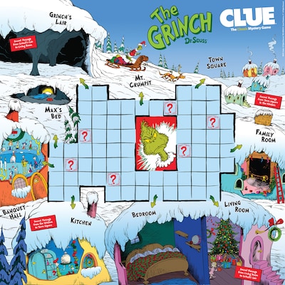 CLUE The Grinch Mystery Board Game (USACL154779)