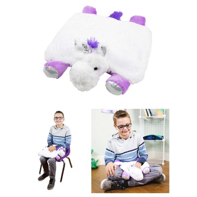 Bouncyband Washable Sensory Plush Lap Pad, Unicorn (BBALPUN)