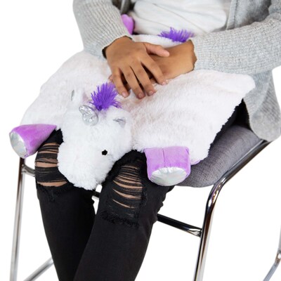 Bouncyband Washable Sensory Plush Lap Pad, Unicorn (BBALPUN)