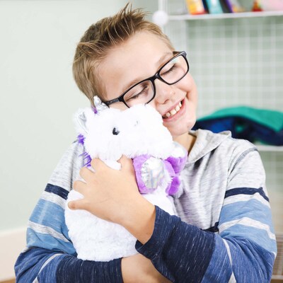 Bouncyband Washable Sensory Plush Lap Pad, Unicorn (BBALPUN)