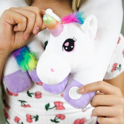 Bouncyband Sensory Vibrating Neck Pillow, Unicorn (BBAVNUN)