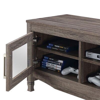 Techni Mobili Console TV Stand, Screens up to 65", Gray (RTA-8855-GRY)