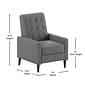Flash Furniture Ezra LeatherSoft Pushback Recliner, Light Gray (SGSX80415NLGY)