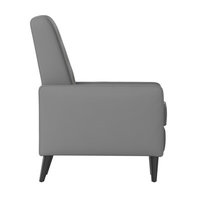 Flash Furniture Ezra LeatherSoft Pushback Recliner, Light Gray (SGSX80415NLGY)