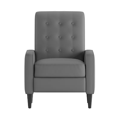 Flash Furniture Ezra LeatherSoft Pushback Recliner, Light Gray (SGSX80415NLGY)