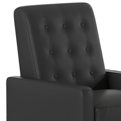 Flash Furniture Ezra LeatherSoft Pushback Recliner, Black (SGSX80415NBK)