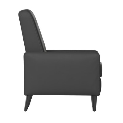 Flash Furniture Ezra LeatherSoft Pushback Recliner, Black (SGSX80415NBK)