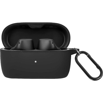 SaharaCase Anti-Slip Silicone Case for Jabra Elite 4 Headphones, Black (HP00115)