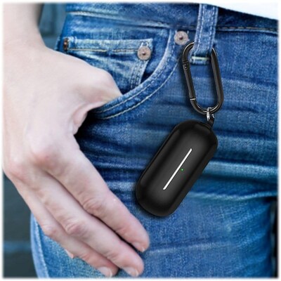 SaharaCase Anti-Slip Silicone Case for Sony WF-C700N Headphones, Black (HP00116)